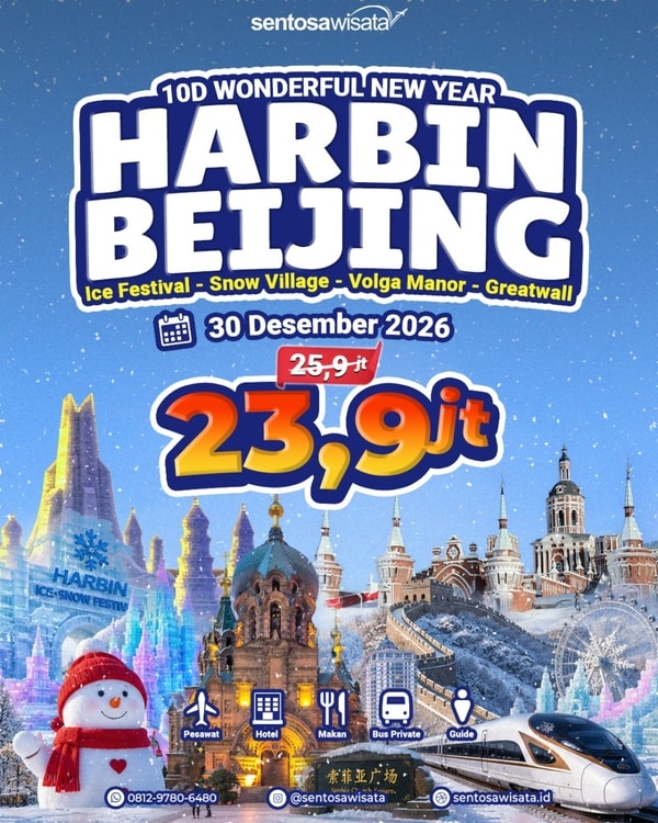 Paket tour Harbin Tahun Baru