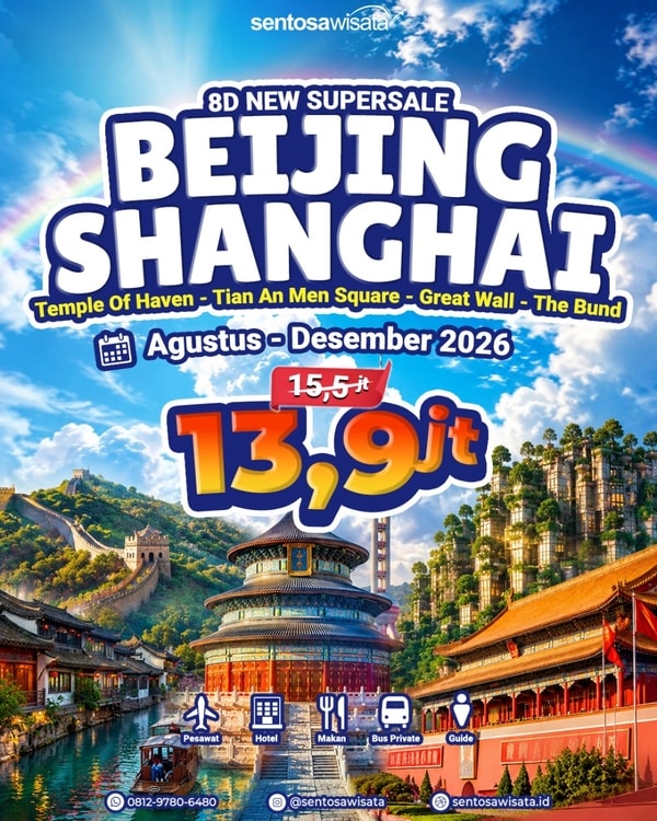 Paket tour china beijing shanghai murah