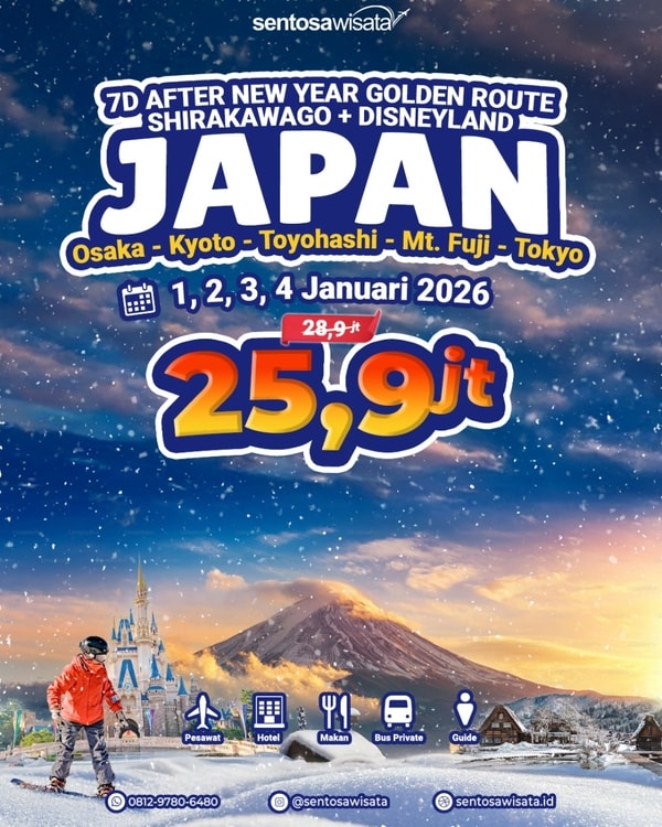 Paket Tour Jepang Tahun Baru