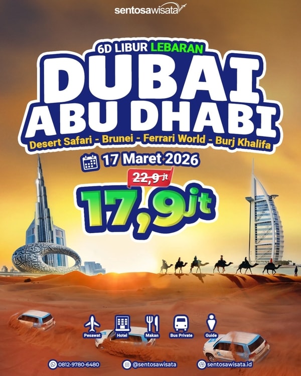 Paket tour dubai libur lebaran