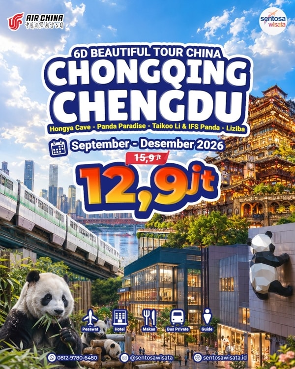 paket tour china Chongqing Chengdu Murah