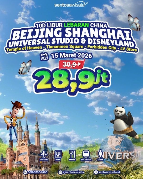 paket tour China lebaran