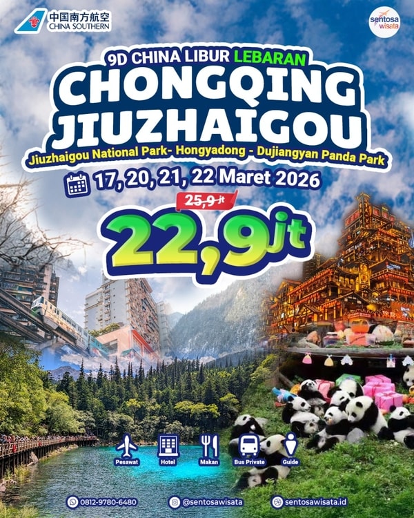 Chongqing Chengdu Jiuzhaigou