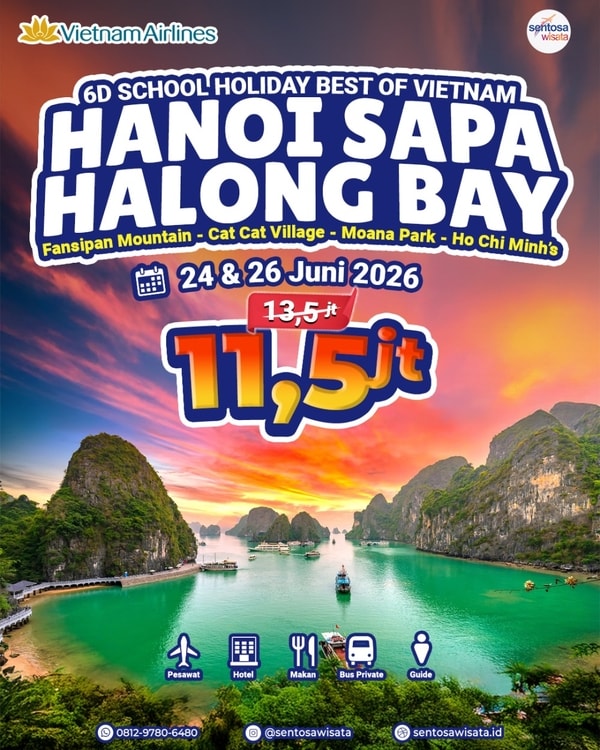 paket tour vietnam libur sekolah