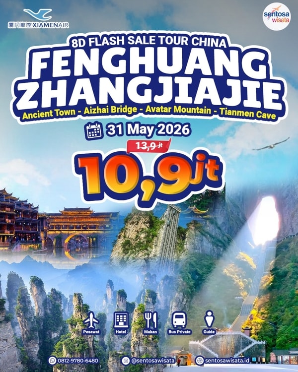 paket tour zhangjiajie