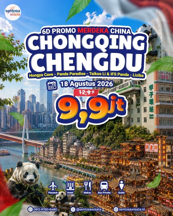 paket tour china chongqing chengdu promo