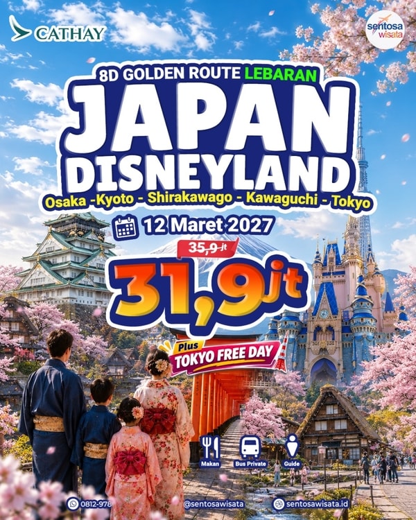 Paket Tour Jepang Libur Lebaran Maret April