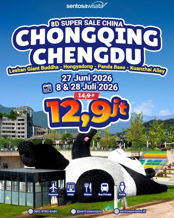 Paket Tour Chongqing Chengdu