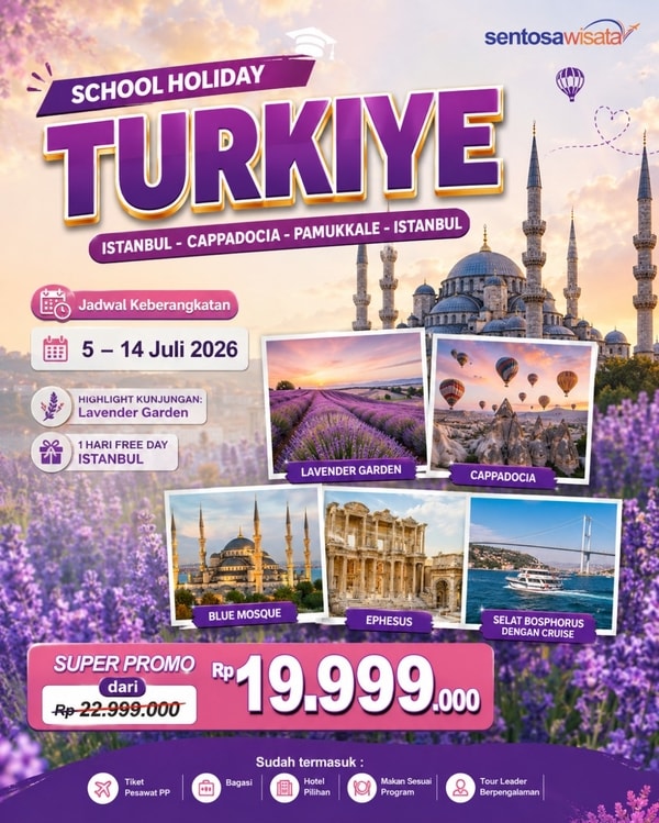 Paket tour turki libur sekolah