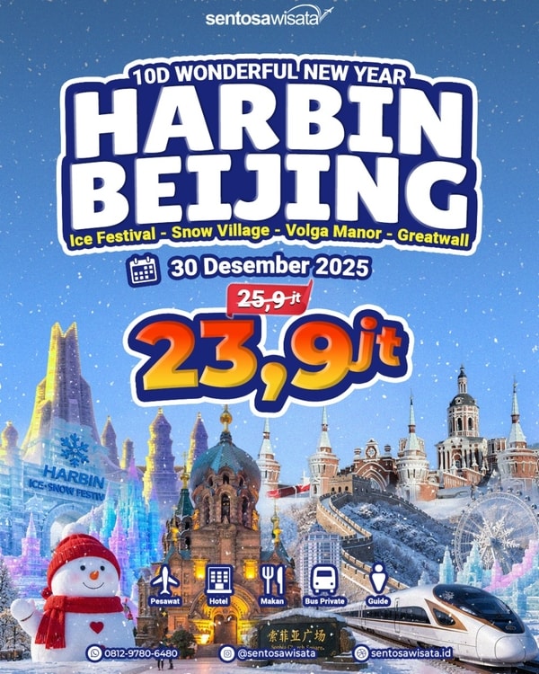 Paket tour Harbin Tahun Baru
