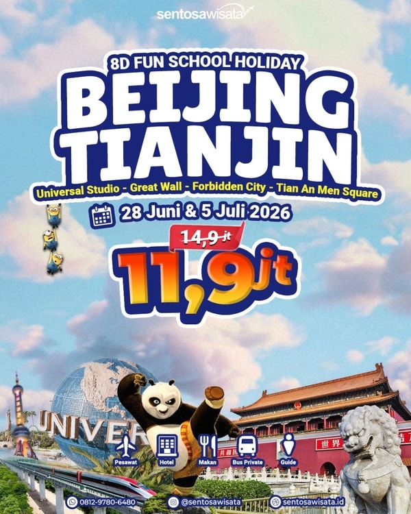 paket tour china libur sekolah murah