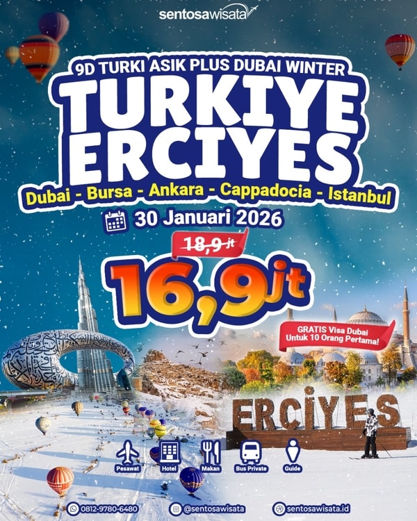 Paket tour turki winter Januari