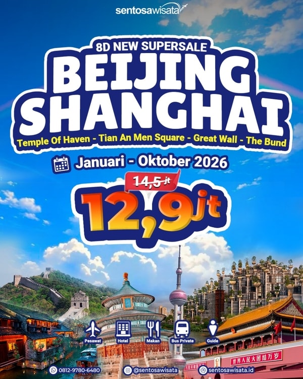 Paket Tour Beijing Shanghai China