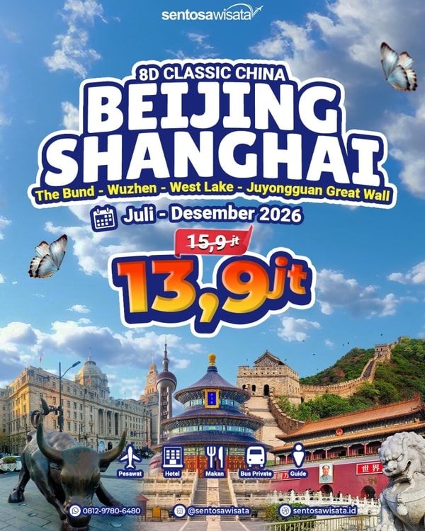 tour China Beijing Shanghai Murah