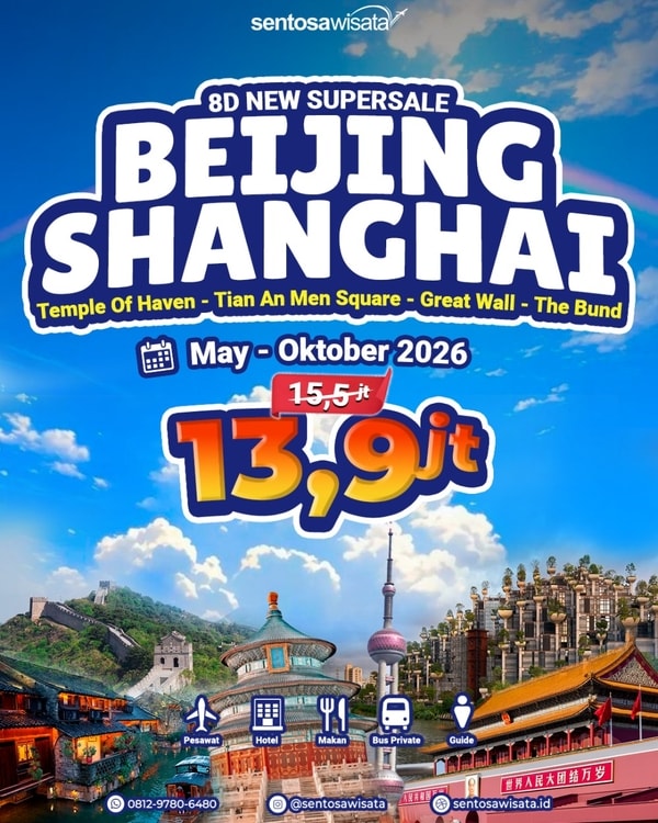 Paket Tour Beijing Shanghai China