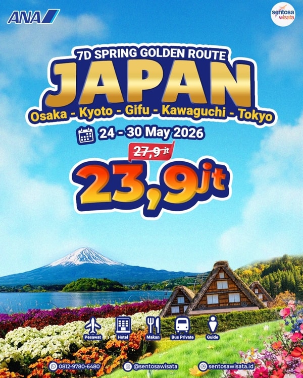 paket tour jepang spring