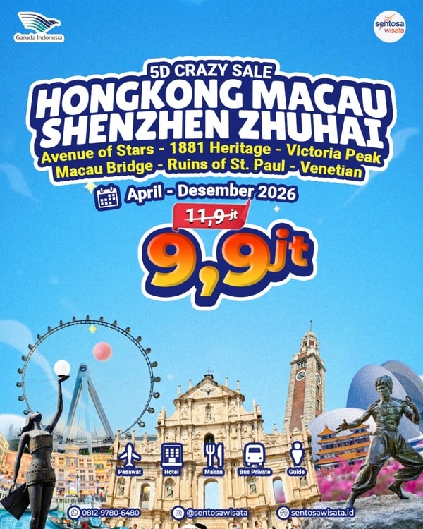 Paket tour hongkong murah