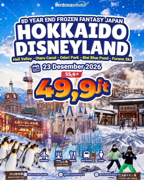 Paket tour japan hokkaido disneyland