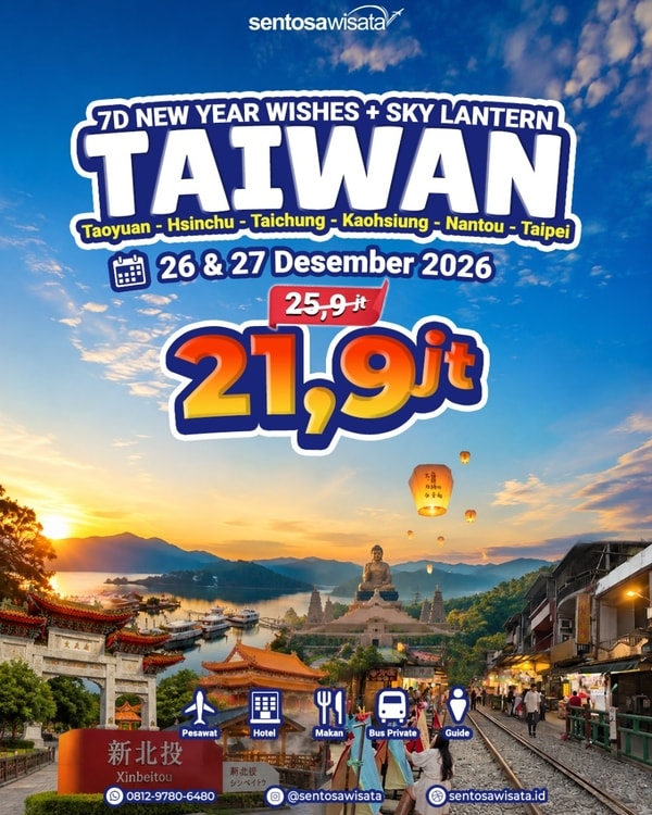paket tour taiwan tahun baru