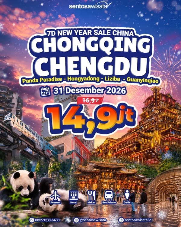 Paket Toour Chongqing Chengdu tahun baru