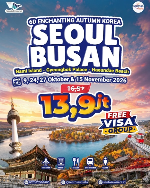 paket tour korea busan libur sekolah