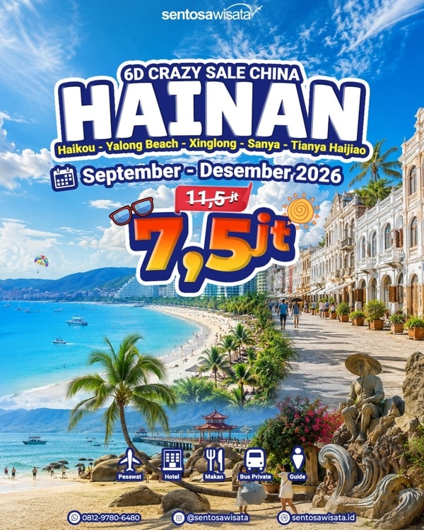 paket tour hainan 2026