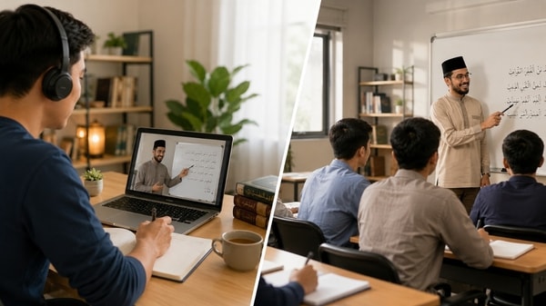 Kursus Bahasa Arab Online vs Offline: Mana yang Lebih Efektif?