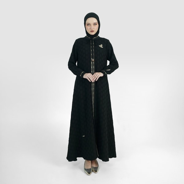 HIKMAT Abaya A1386 - Noble Emblem Abaya