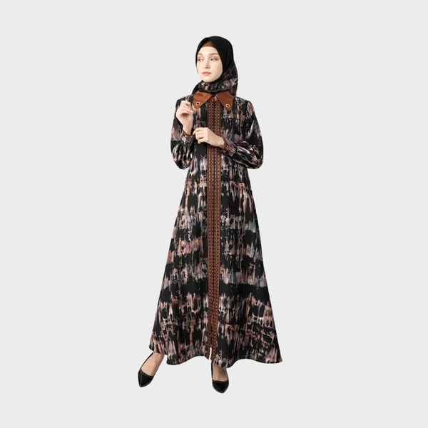 HIKMAT A6675-04 - Sable Radiance Abaya