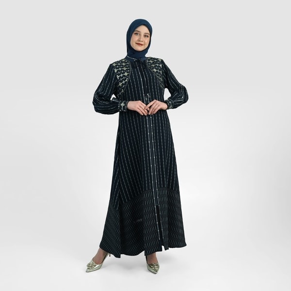 HIKMAT A9244-02 - Parallel Eclat Abaya