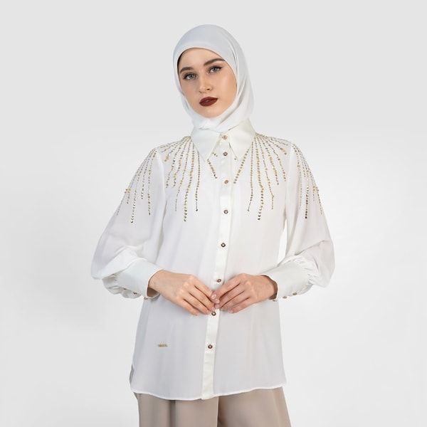 HIKMAT B5123 - Lucent Grace Blouse