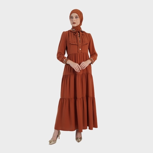 HIKMAT D7925 - Ruffle Serenne Dress