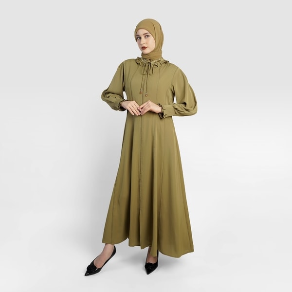 HIKMAT Abaya A202568 Beige (1)