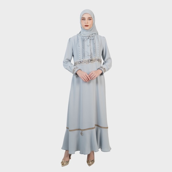 HIKMAT D9625 - Frill Luxe Dress