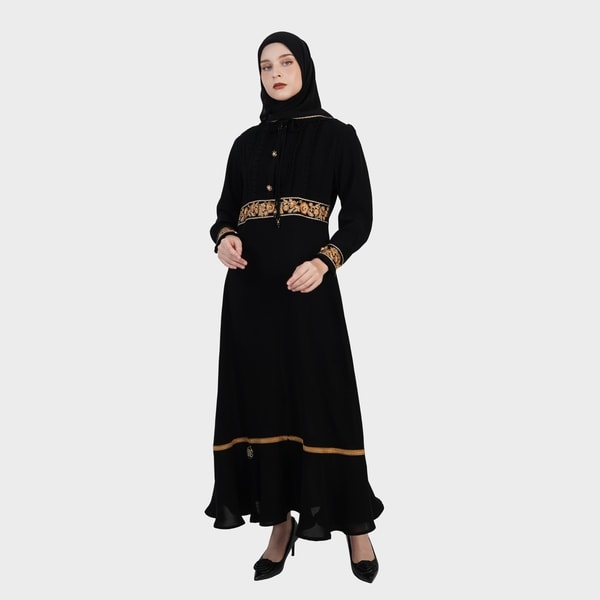 HIKMAT D9625 - Frill Luxe Dress