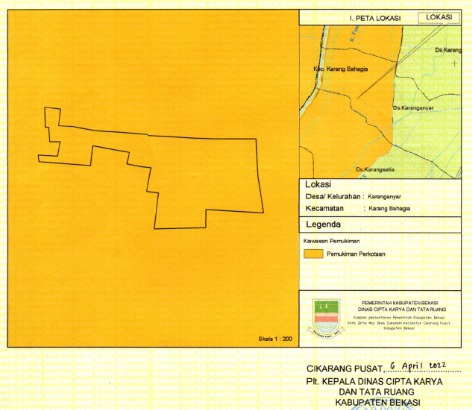 Dijual / Jual Take Over Perumahan Komersil di Cikarang Kab Bekasi Hanya 400rb / Meter total Luas 11 Hektar