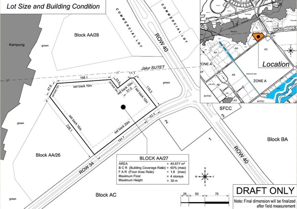 Dijual Kavling Industri GIIC Deltamas Cikarang – ±45.667 m², Siap Bangun, Harga Rp 4,8 Juta/m²
