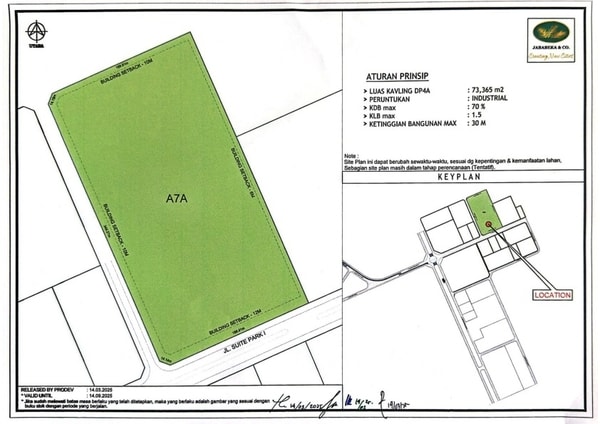 Dijual Kavling Industri Jababeka Luas 7Ha Siap Bangun