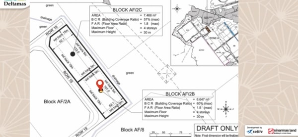 Jual Lahan Kavling Industri Kawasan GIIC Greenland Deltamas Luas 6647 Meter