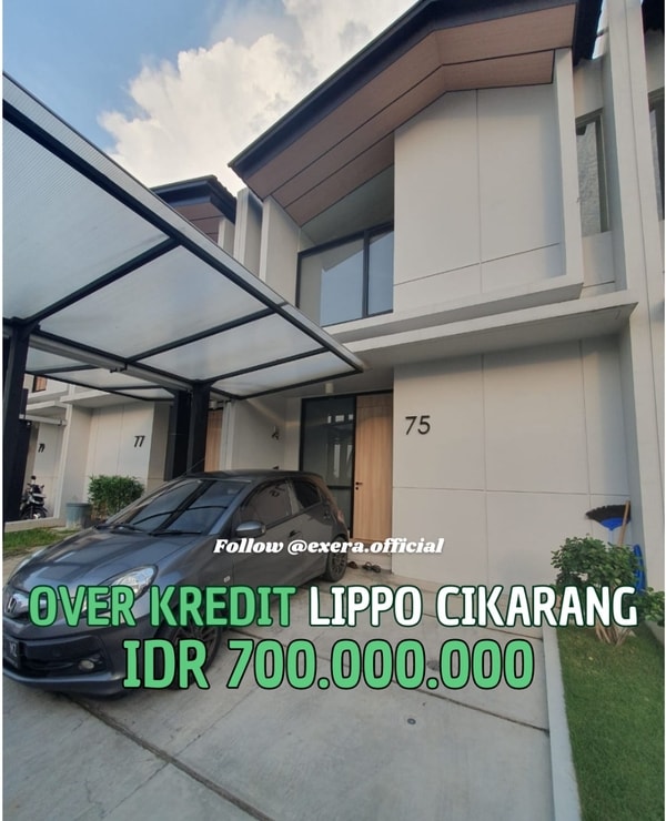 Take Over Rumah Waterfront Travertine Lippo Cikarang Full Renov Full Furnish 2 Lantai