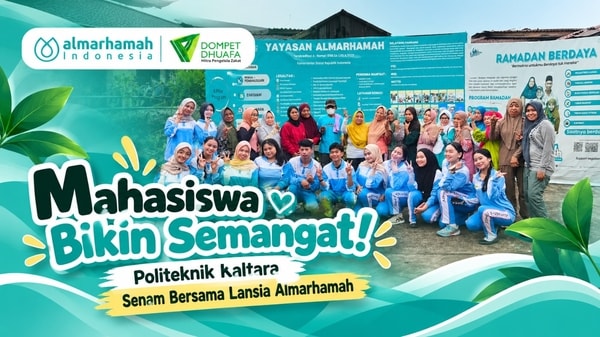 Mahasiwa Bikin Semangat! Politeknik Kaltara Senam Bersama Lansia Almarhamah