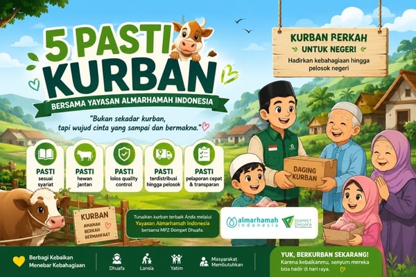 5 PASTI KURBAN BERSAMA YAYASAN ALMARHAMAH INDONESIA