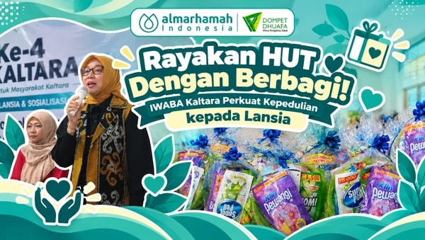 Rayakan HUT Dengan Berbagi! IWABA Kaltara Perkuat Kepedulian kepada Lansia