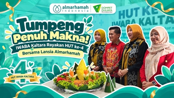 Tumpeng Penuh Makna! IWABA Kaltara Rayakan HUT ke-4 Bersama Lansia Almarhamah