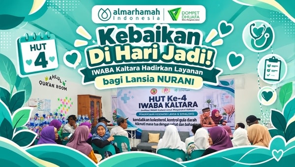 Kebaikan Di Hari Jadi! IWABA Kaltara Hadirkan Layanan bagi Lansia NURANI