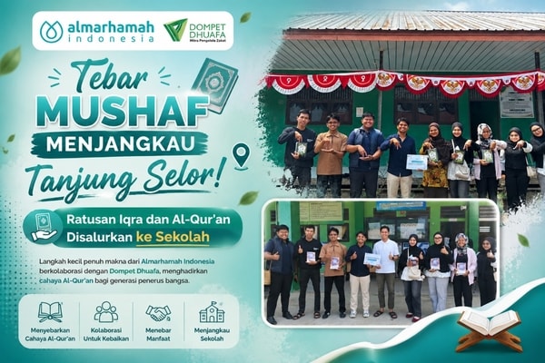 Tebar Mushaf Menjangkau Tanjung Selor! Ratusan Iqra dan Al-Qur’an Disalurkan ke Sekolah