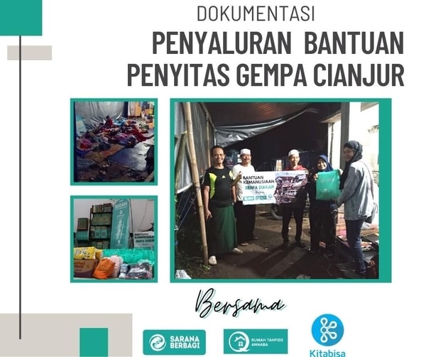Penyaluran Bantuan Korban Gempa Cianjur