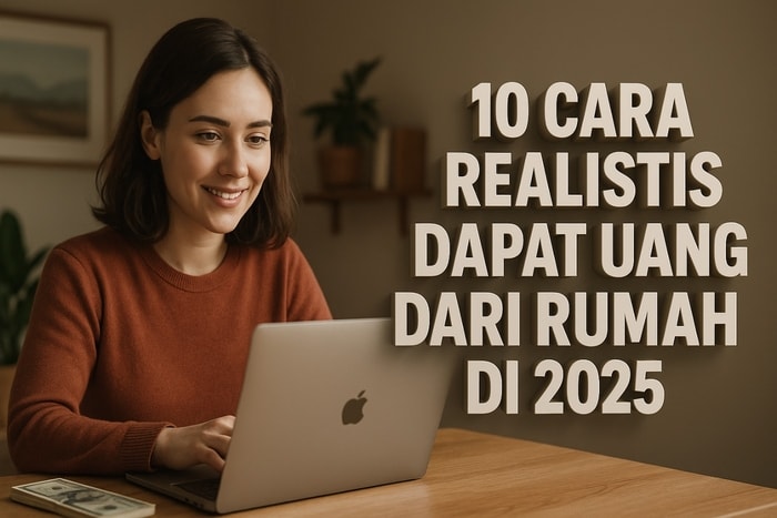 10 Cara Realistis Dapat Uang dari Rumah di 2025