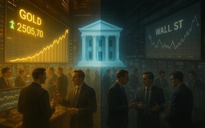 Sentimen Pasar Emas Terbelah: Wall Street Terbagi, Investor Retail Tetap Bullish Jelang Rapat Fed