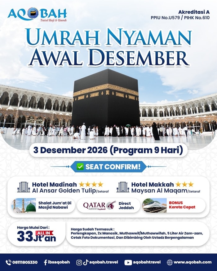 Umroh Nyaman Awal Desember